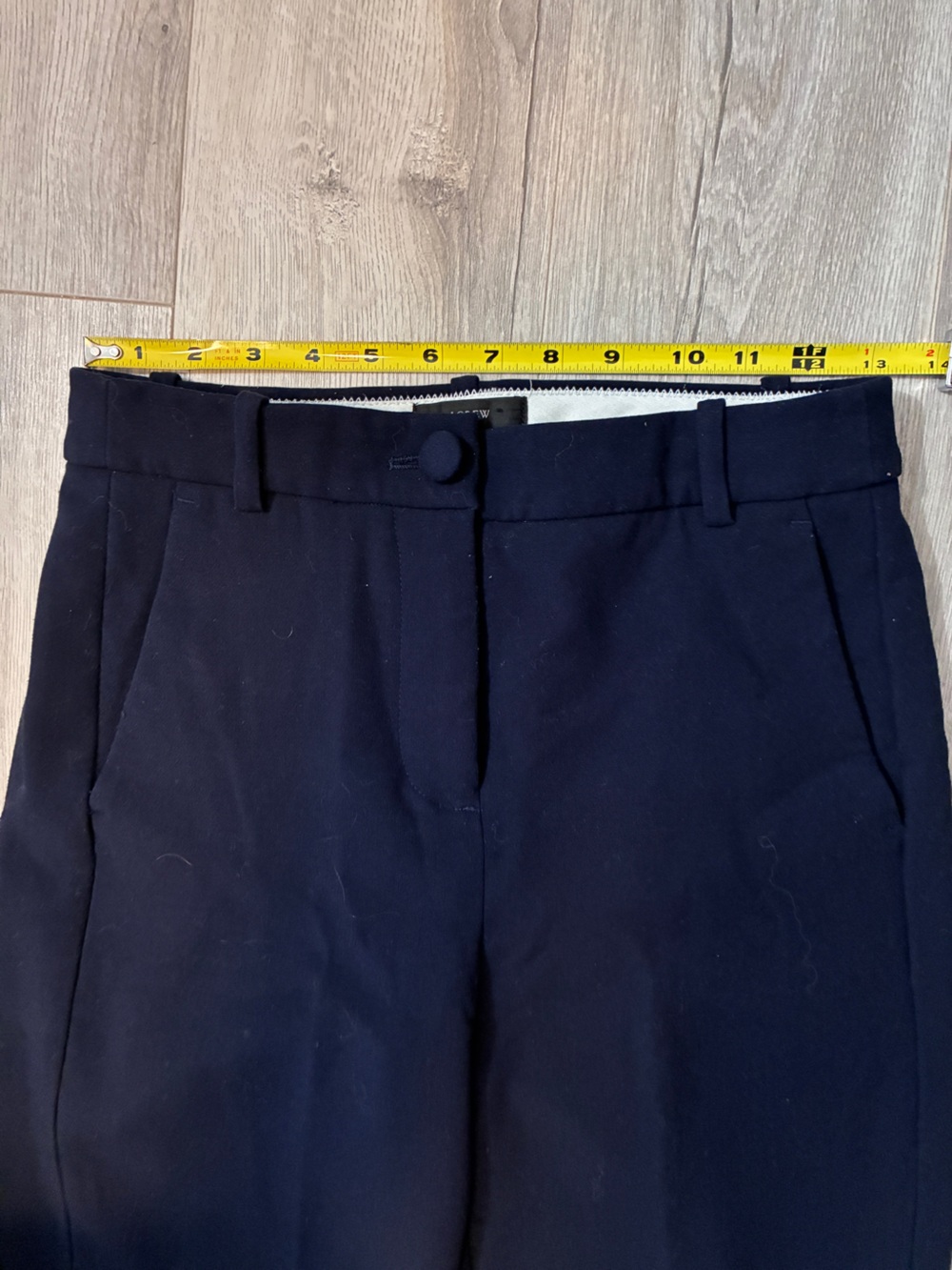 J.Crew High-Rise Cameron Navy Tailored Ankle Pants NWOT Size 0 - Picture 6 of 10
